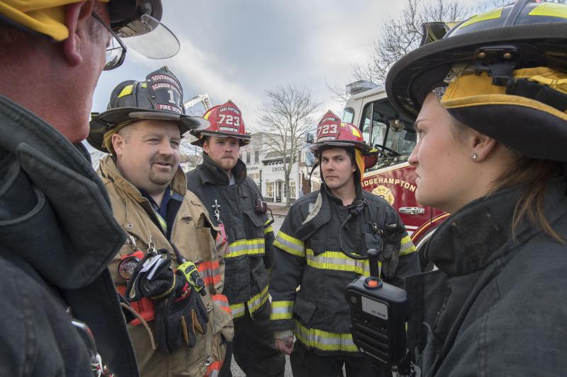 April 2017 BHVFD participates in Mutual Aid Drill at Southampton Village.